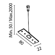Подвес Maytoni Technical Exility (2 шт) TRA034SW-2W 2