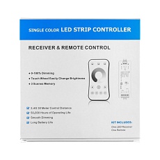 Комплект ELFLED (Диммер V1 и Пульт 1-зоновый 2.4G, белый) ELFLED-DimBox (V1+DimRem)