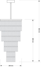 Потолочная люстра KUTEK ELLINI ELL-ZW-10(Z)250/II 2