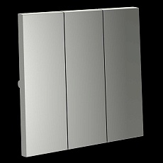 Клавиши для выключателя/переключателя трехклавишного S70 (сталь) Voltum VLS000505