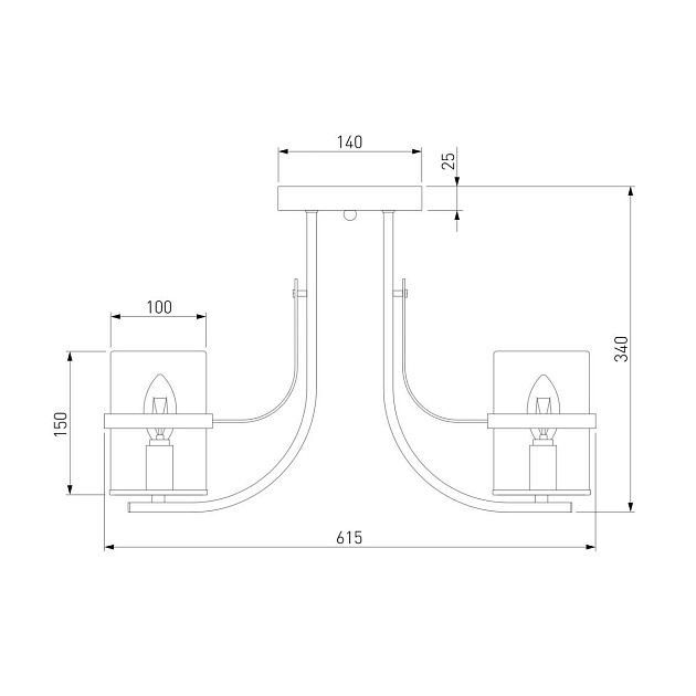 Потолочная люстра Eurosvet 60085/5 античная бронза Фото № 2