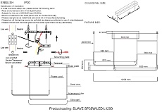 Подвесной светильник Crystal Lux SUAVE SP35W LED L1200 BLACK 4