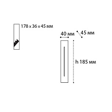 Встраиваемый светодиодный светильник Italline IT06-6040 white 3000K 2