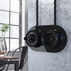 Рамка на 2 поста черная Werkel W0025108 4690389166457 2