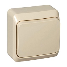 Переключатель одноклавишный проходной Systeme Electric Этюд 10A 250V кремовый BA10-004K