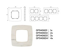 Рамка AMBRELLA VOLT OF940601 1