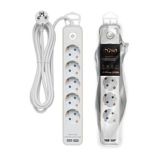 Удлинитель Duwi 2хUSB 5гн 3м с/з 32070 8 1