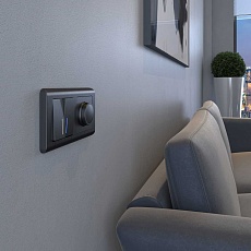 Диммер Werkel графит рифленый W1142004 4690389158513 4