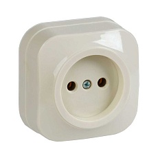 Розетка 2P IEK Glory кремовая ERH10-K33-10