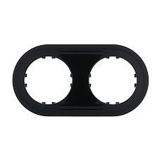 Рамка LK Studio 2-постовая круглая (черный) Vintage-Classic 889208-1