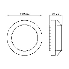 Встраиваемый светильник Gauss Tablet GX008 4