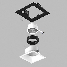 Комплект со светильником Lightstar Domino Quadro (214517+214506+214007) D51706BMOD 3