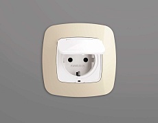 Лицевая панель розетки AMBRELLA VOLT OP1080 2