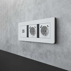 Рамка Werkel Split на 3 поста белый/черный W0033068 4690389208232 1