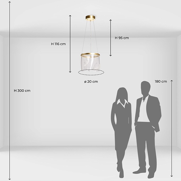 Подвесной светодиодный светильник De City Конти 488013201 изображение 2 Подвесной светодиодный светильник De City Конти 488013201 Фото № 2
