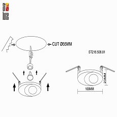 Встраиваемый светильник ST Luce ST216.508.01 1