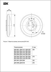 Настенно-потолочный светодиодный светильник IEK ДПБ LDPB0-3005-24-4000-K01 1