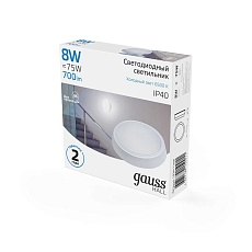 Настенно-потолочный светодиодный светильник Gauss Hall 193411308 4