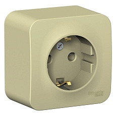 Розетка 2К+З Systeme Electric Blanca 16A 250V бежевая BLNRA010117