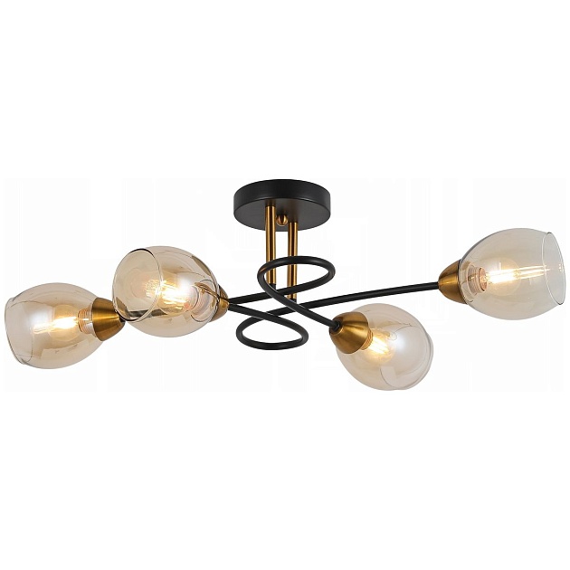 Потолочная люстра Illumico IL8263-4COU-79 BK GD Фото № 1