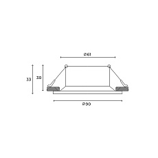Встраиваемый светильник Hesby Lighting Glow HSBL_0221 1