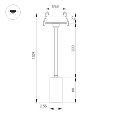 Встраиваемый светодиодный спот Arlight LGD-Periscope-R55-9W Day4000 045201 1