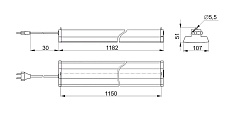 Потолочный светодиодный светильник IEK ДСП LDCK-0-1201-36-5000-K01 1