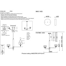Подвесная люстра Crystal Lux Maestro SP-PL5+5 Chrome 1