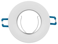 Светильник встраиваемый алюминиевый ЭРА KL107 WH/SL под лампу MR16 GU5.3 белый/серебро Б0061096 4