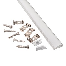 Профиль гибкий General GAL-GLS-2000-6-175 (2м профиль+2м рассеиватель+2заглушки+4 скобы с шурупами) 1/100