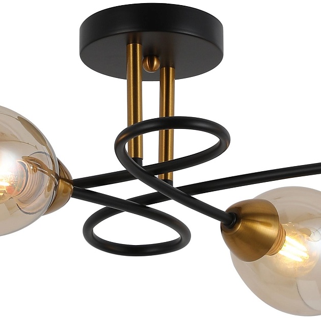 Потолочная люстра Illumico IL8263-4COU-79 BK GD Фото № 3