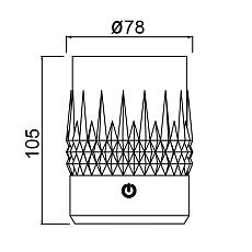 Стакан-светильник Mantra LAX 9085 1