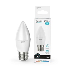 Лампа светодиодная Gauss E27 6W 4100K матовая 33226 3