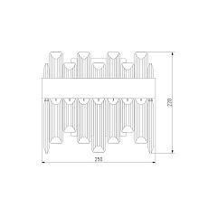 Настенный светодиодный светильник Bogates Sparkle 418/1 1