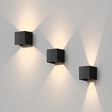 Уличный настенный светодиодный светильник Denkirs Malbec DK9770-BK 1