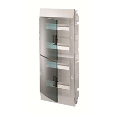 Бокс в нишу Mistral41 48М зеленая прозрачная дверь (c клемм) 1SLM004101A1208