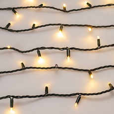 Уличная светодиодная гирлянда Ardecoled нить 230V теплый белый ARD-String-Pro-1000-Green-100Led-Pulse Warm 031661 1