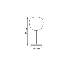 Настольная лампа диммируемая 1x12W(led) E27 белый Grazia Lightstar 608916 2