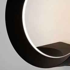 Уличный настенный светодиодный светильник Elektrostandard Ring 1710 Techno Led черный a054933 2