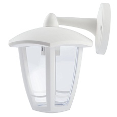 Садово-парковый светильник ЭРА «Дели 3» ДБУ 07-8-006 белый 6-гранный настенный IP44 светодиодный 8Вт 3000K Б0064238 3