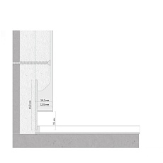 Универсальный плинтус FerGipps белый УП 40 УТ000002487 1