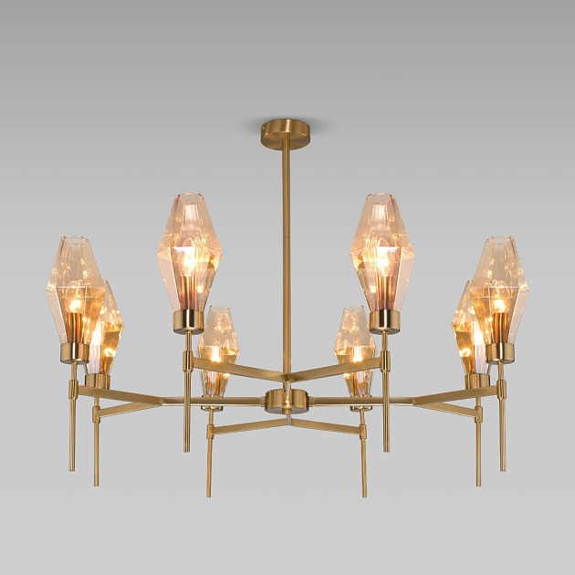 Потолочная люстра Eurosvet Prism 60143/8 латунь Фото № 1