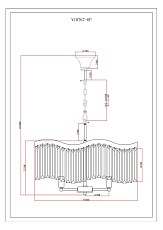 Подвесная люстра Moderli Wave V10767-6P 1