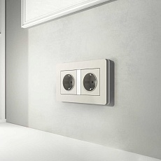 Рамка Werkel Split на 2 поста дымчатый/белый W0023067 4690389206061 5