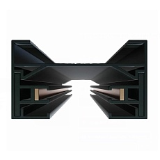 Шинопровод FerGipps 3м 2TRA Black 3000x34x20 mm 220V черный 2TRA УТ000001687