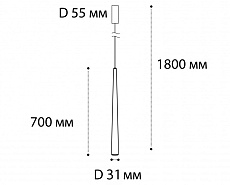 Подвесной светодиодный светильник Italline IT03-1428 white 1