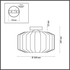 Потолочный светильник Odeon Light Pendant Binga 4746/1C 5