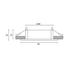 Встраиваемый светильник Hesby Lighting Hesby Atlas IP20,10Вт, GU5.3, белый HSBL_0087 2