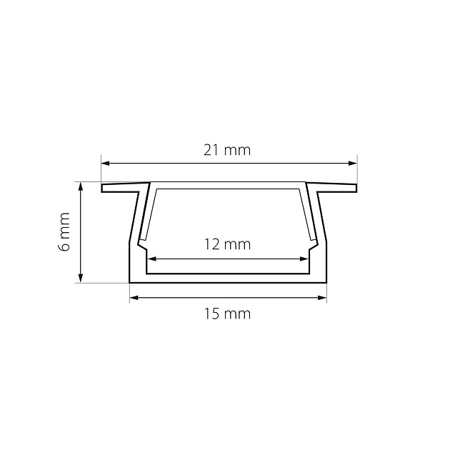 Встраиваемый профиль с рассеивателем Lightstar Profiled 419110 Фото № 2