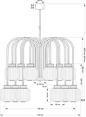 Подвесной светильник KUTEK ALBA ALB-ZW-12(Z) 2